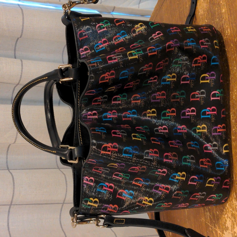 Dooney & Bourke DB75 Multi Brenna Satchel Handbag - Picture 3 of 12